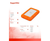 LaCie Rugged Mini 5TB USB 3.2 Gen. 1 Pomarańczowo-Szary - 649455 - zdjęcie 3